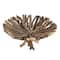 Hello Honey® 18" Natural Round Handmade Driftwood Footed Tray